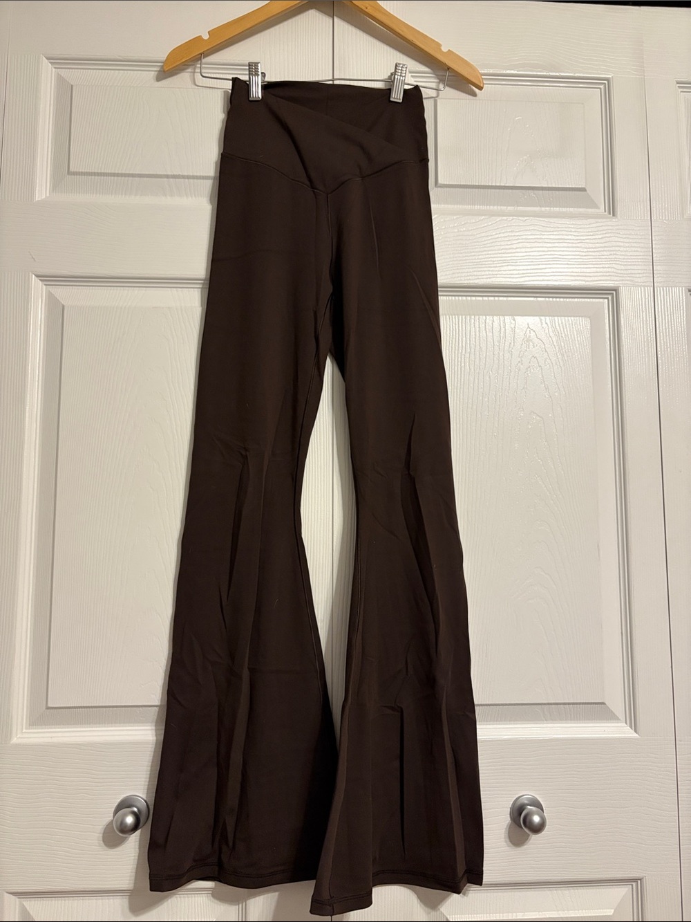 aerie Brown High-Rise Flared Leggings